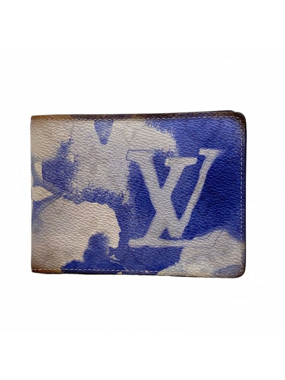 Louis Vuitton Billfold Monogram Water Color Portefeuille Multiple Blue Wallet